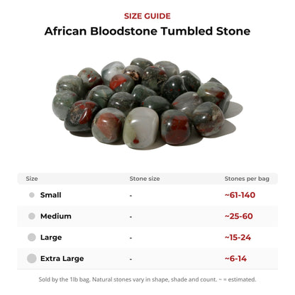 African Bloodstone Tumbled Stone